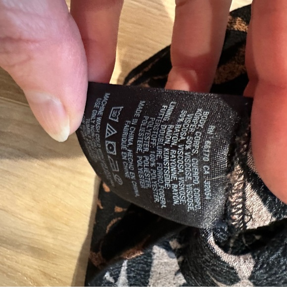 Anthropologie Maeve Kimono Black Orange Fall Pocket Zipper Dress 4 - Picture 10 of 10